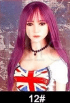 #12 Long Fringed Straight Purple Hair